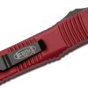 Microtech 142-1MR Combat Troodon Black, Merlot Red Handle - Image 3