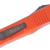 Microtech 142-1OR Combat Troodon Black D/E, Orange Handles - Image 3