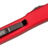 Microtech 149-1RD UTX-70 Black Tanto, Red Aluminum Handles - Image 3