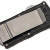 Microtech 158-10 Exocet Stonewashed Tanto Blade, BLK Handles - Image 3