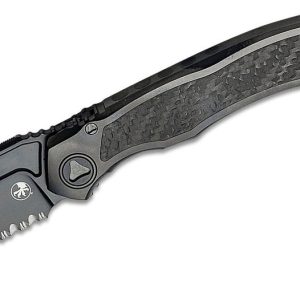 Microtech 190C-2DLCTCFITI Anax Manual Drop Point Combo Blade