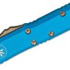 Microtech 231-13BL UTX-85 S/E Bronze w/ Blue Handle - Image 4