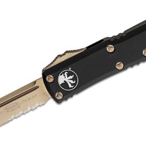 Microtech 231-14 UTX-85 S/E Bronze Partial Serrated