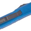 Microtech 231-2BL UTX-85 Black Drop Point Combo, BLU Handles - Image 3