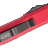 Microtech 232-1RD UTX-85 Black D/E, Red Aluminum Handles - Image 3