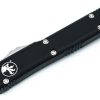 Microtech 122-4 Ultratech Satin, Black Aluminum Handles - Image 3