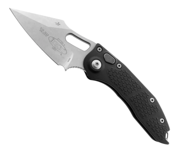 Microtech/Borka Blades 169-10 Stitch Stonewashed Spear