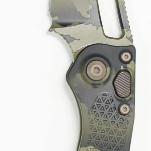 Microtech 169-1UCS Stitch Green Camo Spear Point Blade