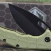 Heretic Martyr Manual Knife Green Aluminum Handel 3" - Image 2